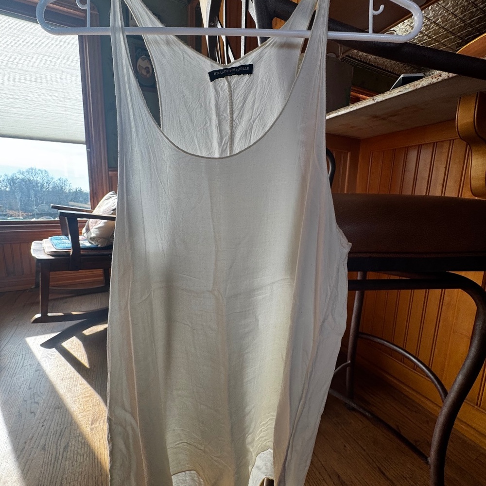 Brandy Melville white sleeveless top